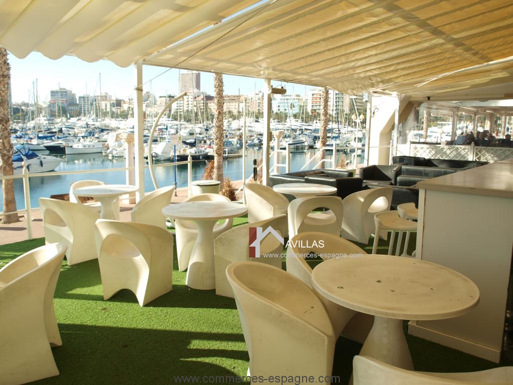 Alicante, Discothèque Lounge dans la marina