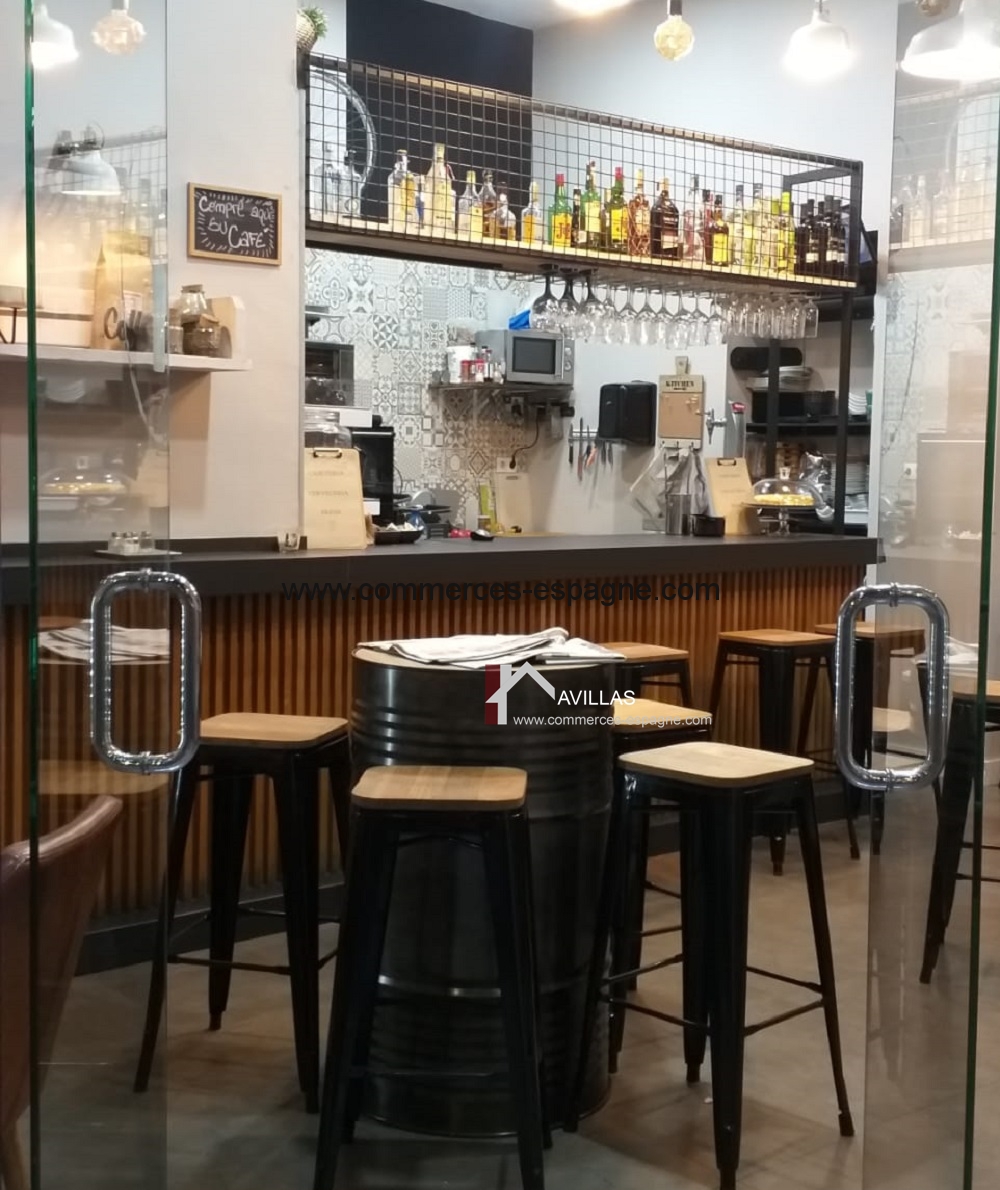 Bar cafeteria à Alicante, centre ville