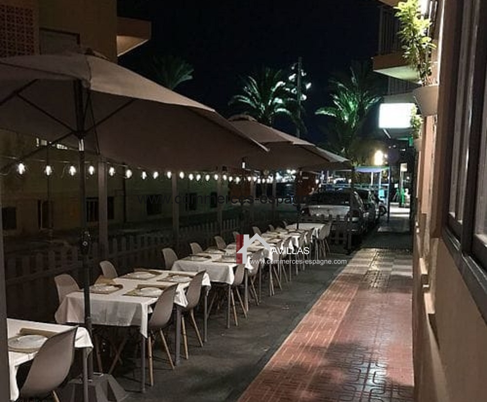 Restaurant à Torrevieja, vue mer